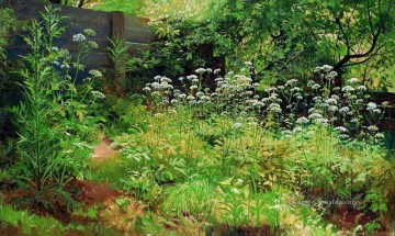 Ivan Ivanovich Shishkin Werke - goutweed gras pargolovo 1885 klassische Landschaft Ivan Ivanovich